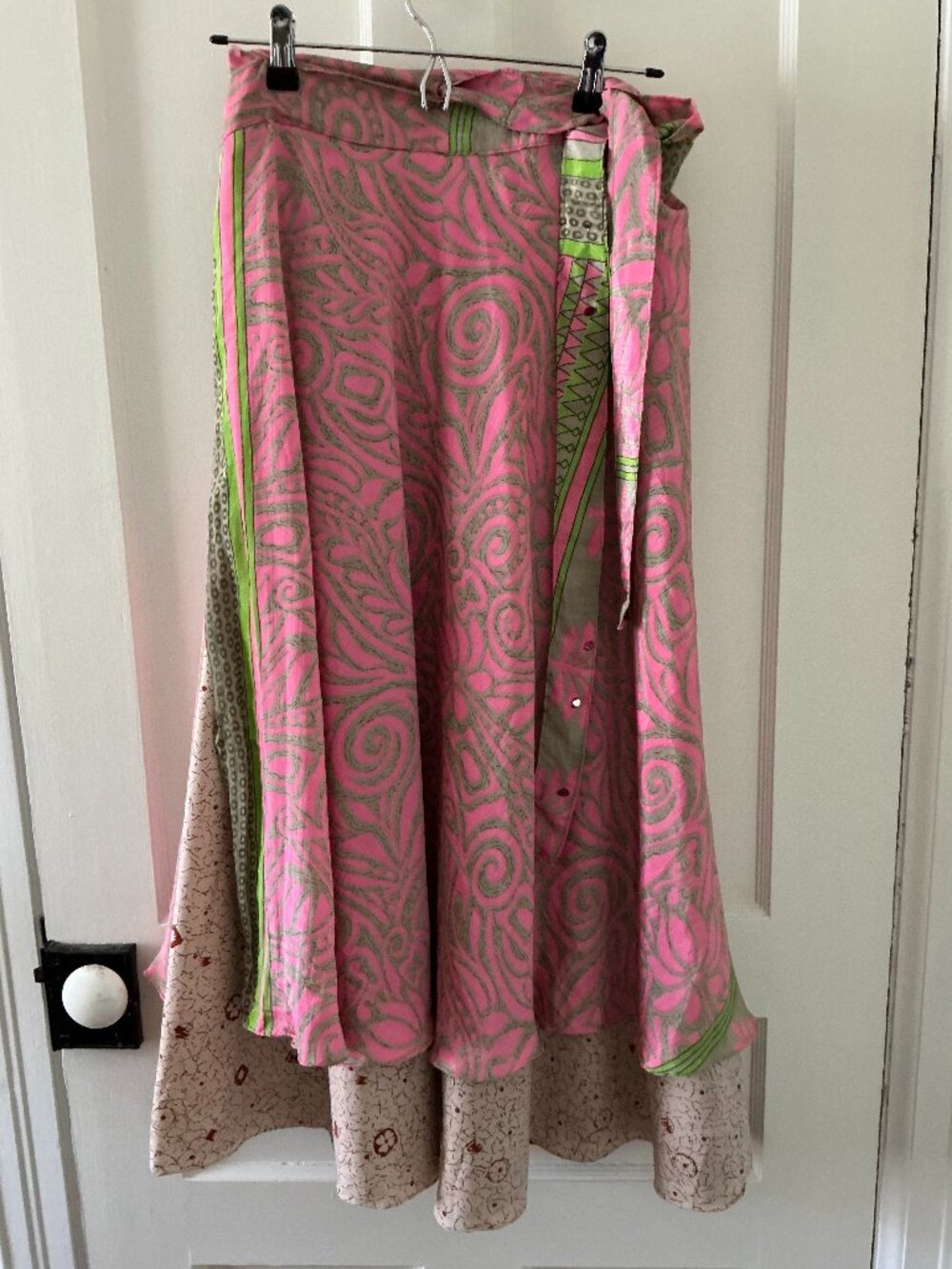 Guru "The Original Multi-wear" reversible, silk wrap one-of-a kind sari skirt